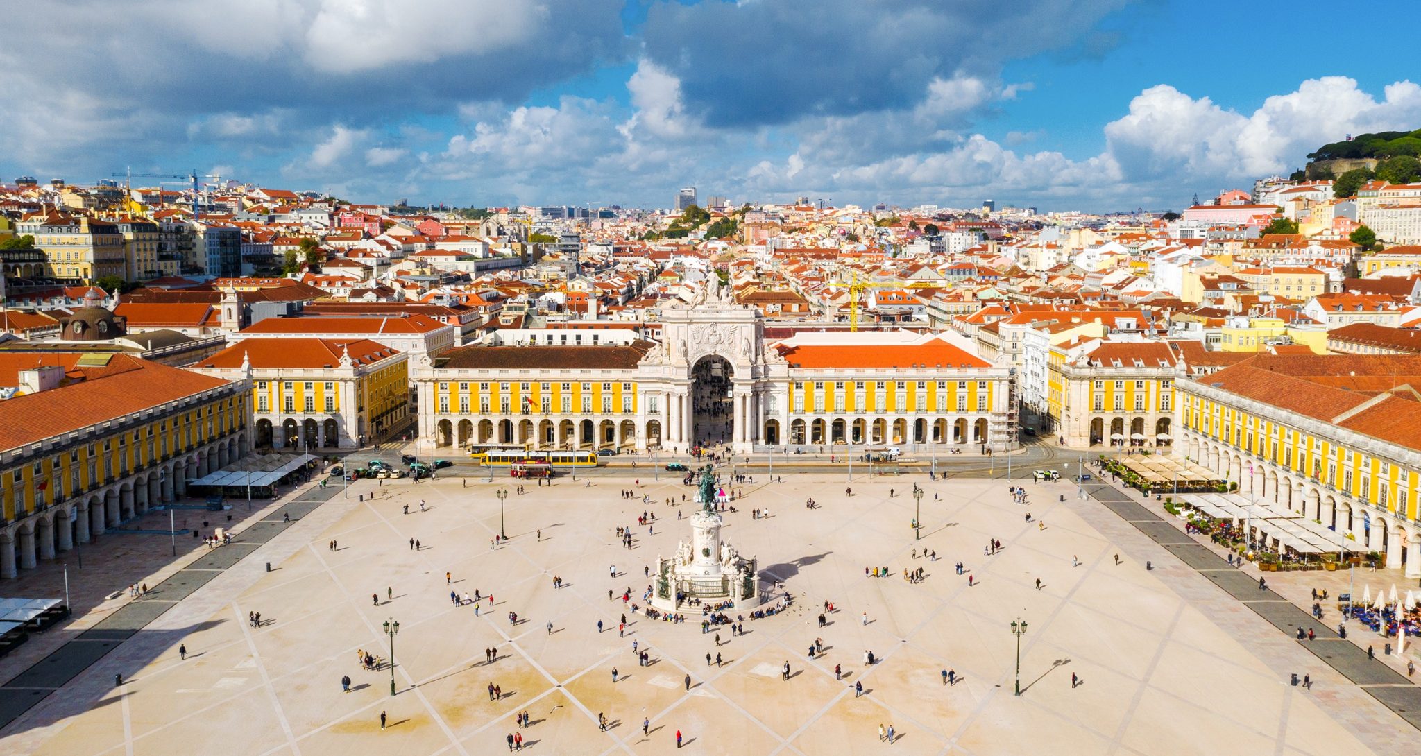 Baixa downtown district of Lisbon